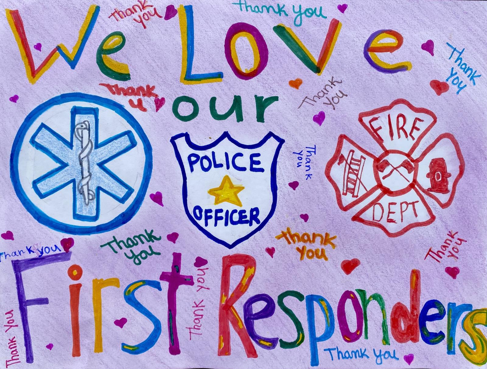 Annabella Wilkinson Thank You First Responders