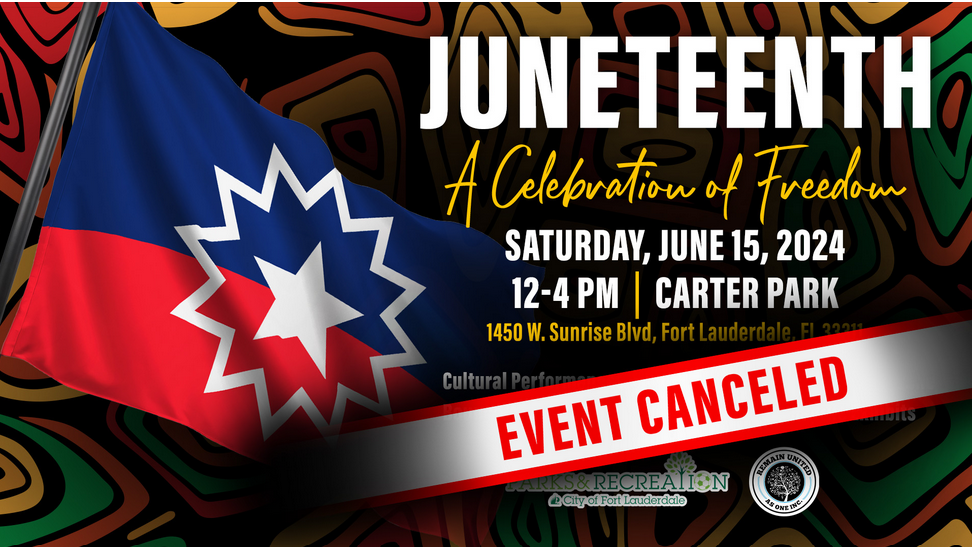 City's Juneteenth Event Cancelled Due to Weather
